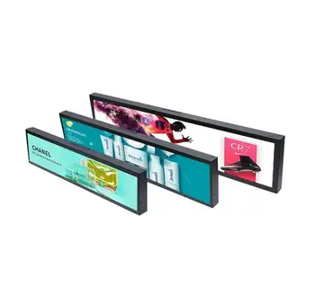23.1 Inch Smart Retail Digital Shelf Led Display Shelves Stretch Bar Type Lcd Display For Supermarket Shelf Edge