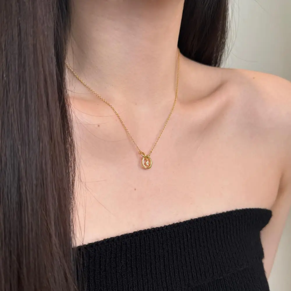 KAKODIY Fashion Jewelry for Women 925 Sterling Silver Gold Plated Innovative Pendant Necklace detail 1
