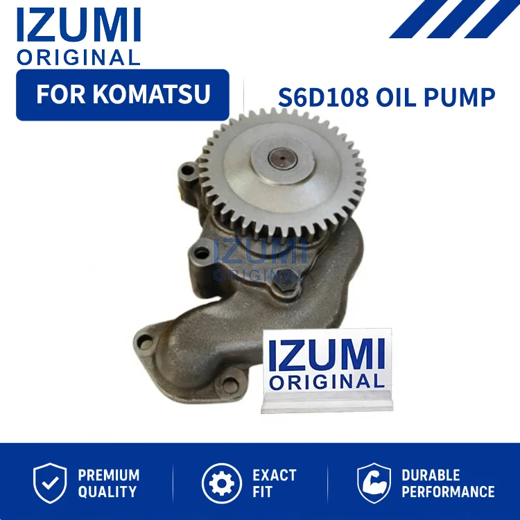 IZUMI ORIGINAL S6D108 6221-51-1100 6221-53-1101 Oil Pump diesel engine parts for Komatsu