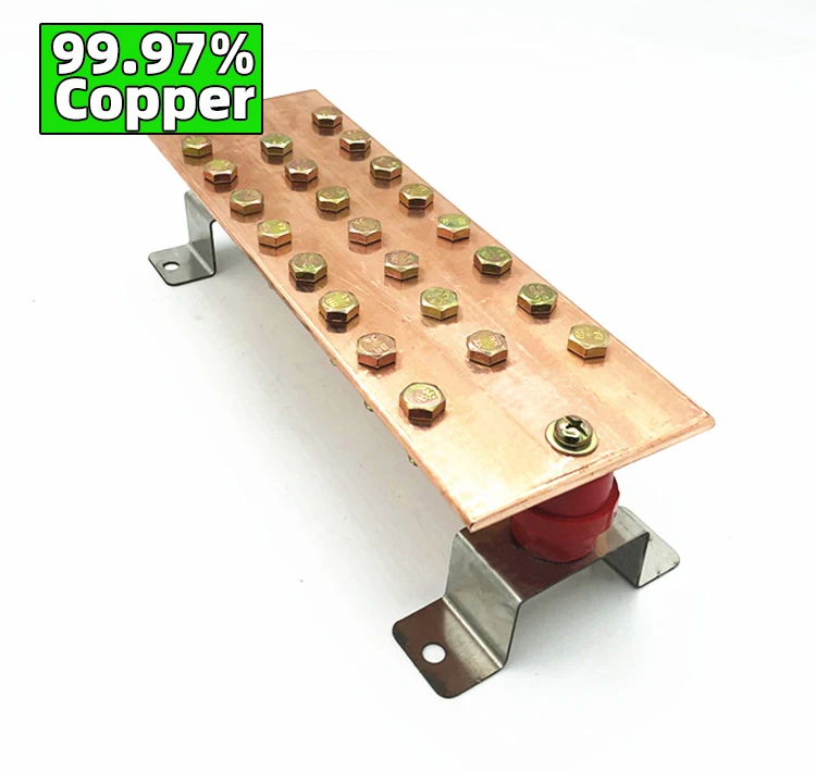 Grounding/earthing Bus Bar Copper - Buy Bus Bar Copper,Bus Bar Copper ...