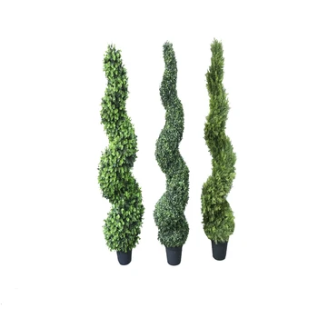 Snake shape artificial boxwood topiary ornamental grass plants