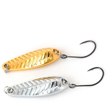 Lure Artificial Hard Bait Maple Leaf Horse Mouth Sequin Single Hook Cock Red Trout Bass Stream Black Pit Zinc Alloy – Hard Lure – view 2