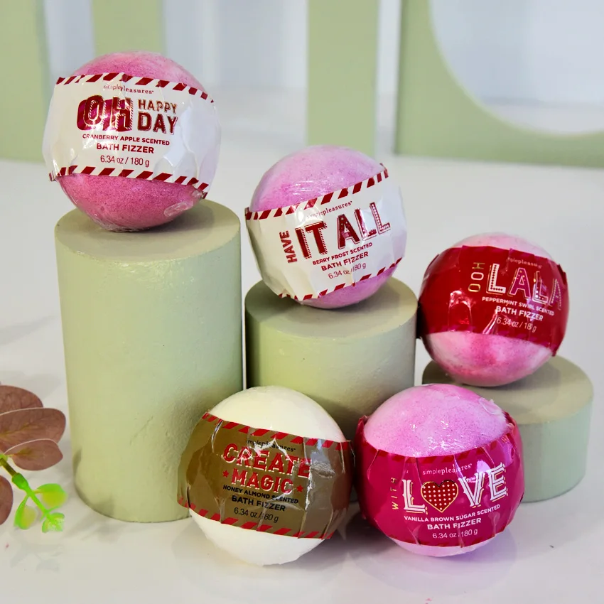 Wholesale Oem Bathtub Package Custom Bath Bomb Gift Set Bath Fizzer