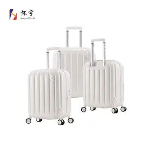 High Quality Custom Design Abs Pc Style Spinning 4 Wheels case Suitcase Travel Luggage Set