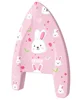 Cartoon hot pressing triangle white rabbit