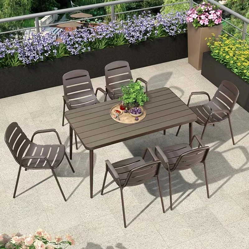 Modern Metal Garden Furniture Cafe Chairs Outdoor Patio Set Furniture