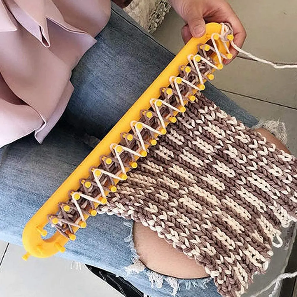 Wholesale Dengan Harga Murah Crochet Tenun Plastik Panjang Pelangi Kit  Merajut Loom Set untuk DIY Syal Sweater Selendang Selimut From m.alibaba.com