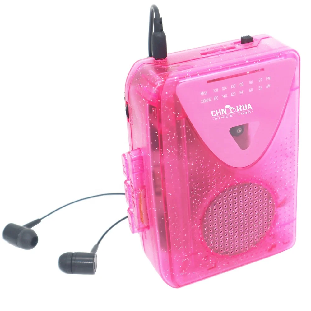 Transparent Cassette Recorder Player Clear Walkman Player with Am Fm Radio Walkman Cassette Player AA BATTERY POWER SUPPLY