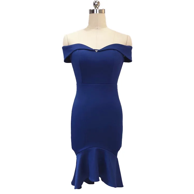 mid length fishtail dress