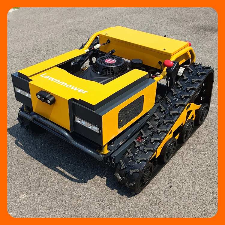 Remote Control Slope Lawn Mower Robot All Terrain Track Grass Cutter Rc