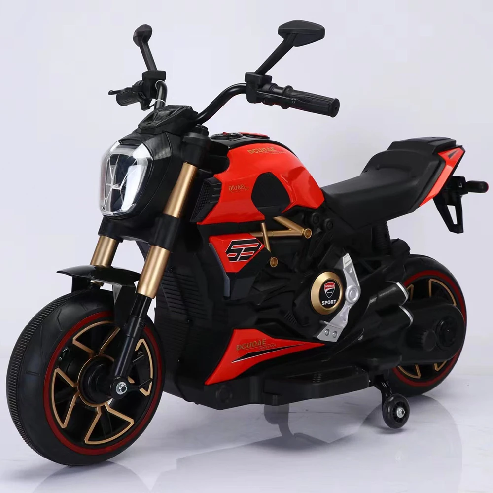 New Model Large Size Children Electric Motor Car for 2-8 Years Old Seatable Double Person Rechargeable Tricycle