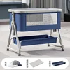 Panier de rangement pour moustiquaire et matelas en alliage d'aluminium bleu