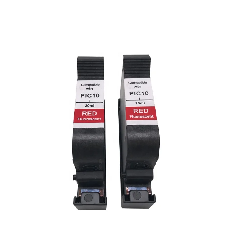 FP PostBase PIC10/PIC40 Fluorescent Red Ink Cartridge Set Francotyp-Postalia Postbase Postage Meter Machine