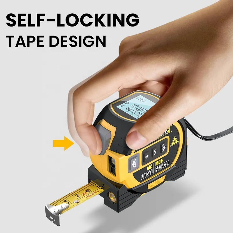 Rangefinder Tape Measure Ruler Backlight LCD Display Distance Meter Building Measurement Device Area Volumes Surveying Equipment
