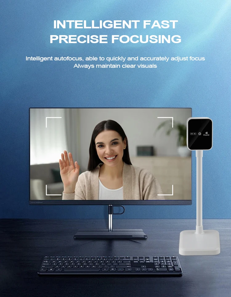 Kisonli D1 4K 2024 hd usb 4k webcam pour pc