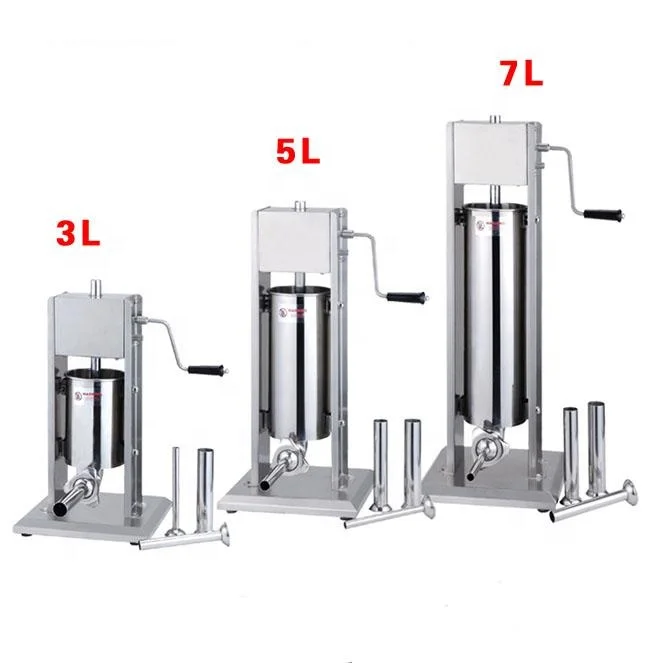 Pressa Per Salsicce Maxima 5L Orizzontale In Acciaio Inox – 4 Ugelli Inclusi
