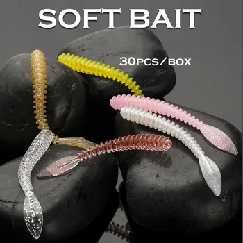 Cheery TP048 57mm 0.64g PVC Artificial Soft Worm Topwater Lure Luminous Float Fishing Bait for Kids-Saltwater & Freshwater Use – Soft Lure – view 4