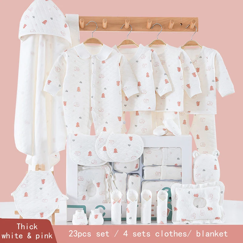 Babyhug 100 % Cotton Baby Clothing Gift Sets Pack of 5 - White & Yellow main image 0