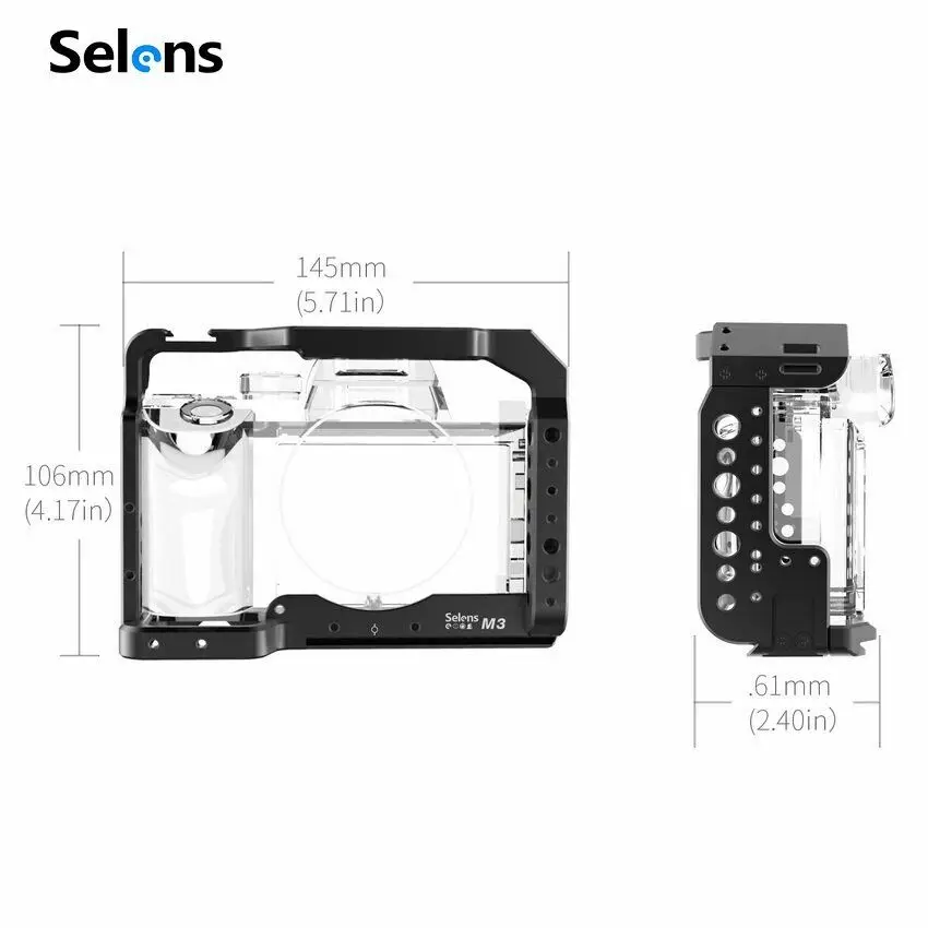 Selens Video Camera Cage Protective Case Stabilizers for SONY A7M3 A7R3 A7III M3 Mount Vlog Cage Support