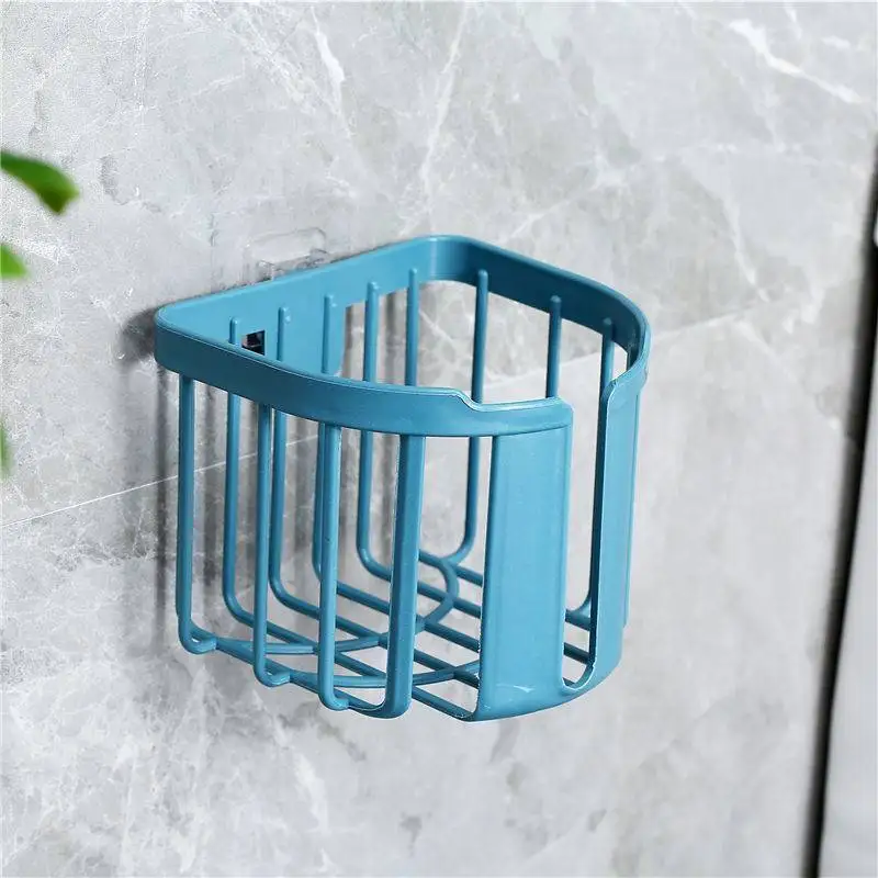 Wall Mounted Suction Cup Plastic Bathroom Toilet Paper Holder With Cover  Porta Papel Higienico Bathroom Accessories