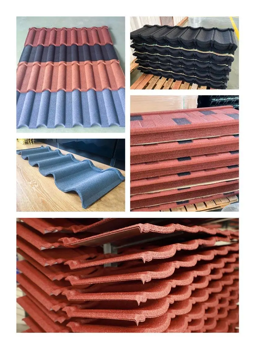 Metal Roof Tile Classic Type Shingle Roof 0.30mm Alu-zinc Steel Stone ...