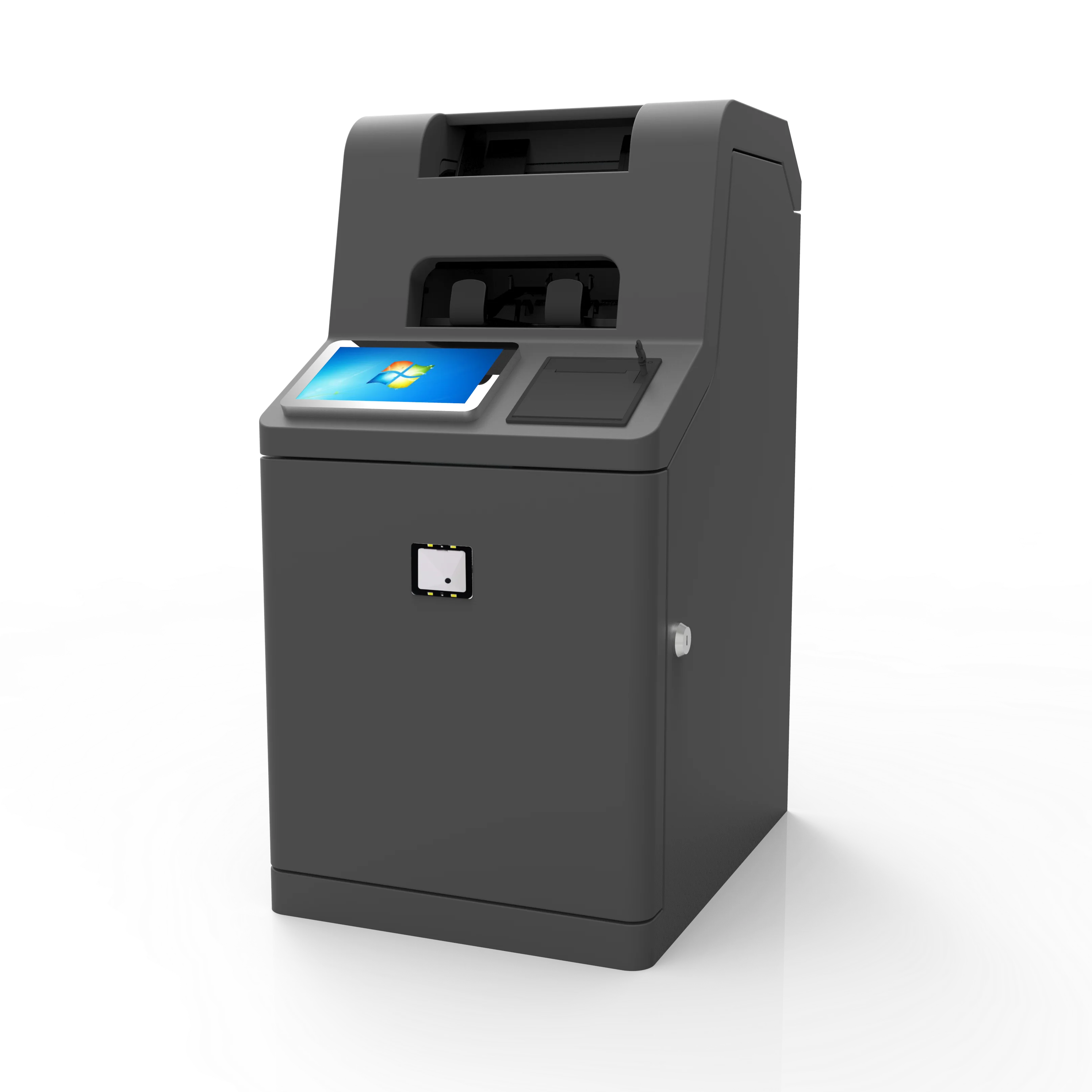 Smart HD Touch Screen Modular Design Back Office Smart Safe Cash Deposit Machine Automation Solutions Banknote Processing System