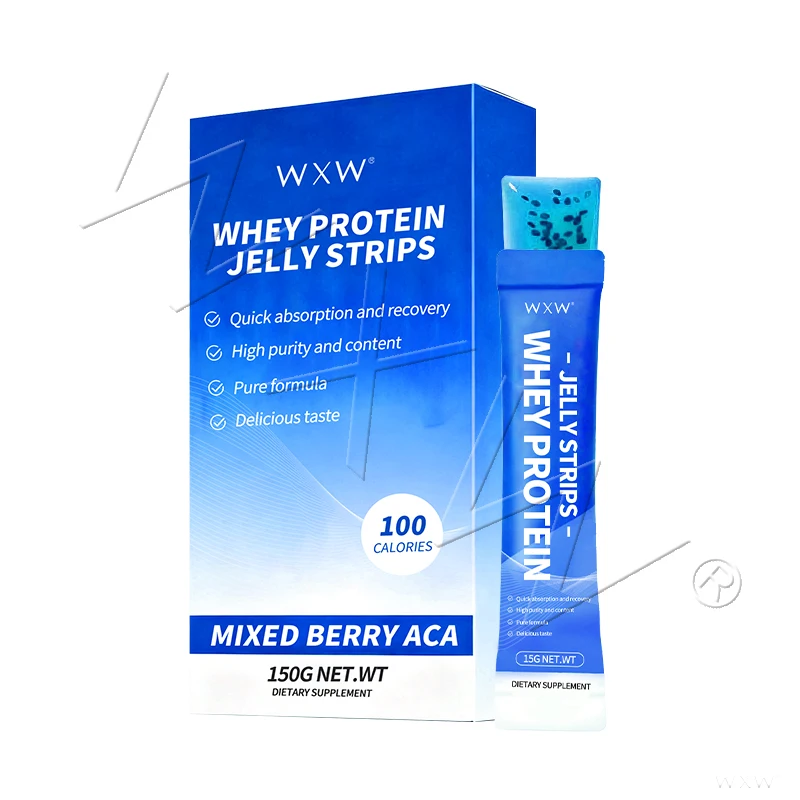Private Label Whey Protein Isolate Strips Fast-Dissolving for Pre/Post Workout Recovery
