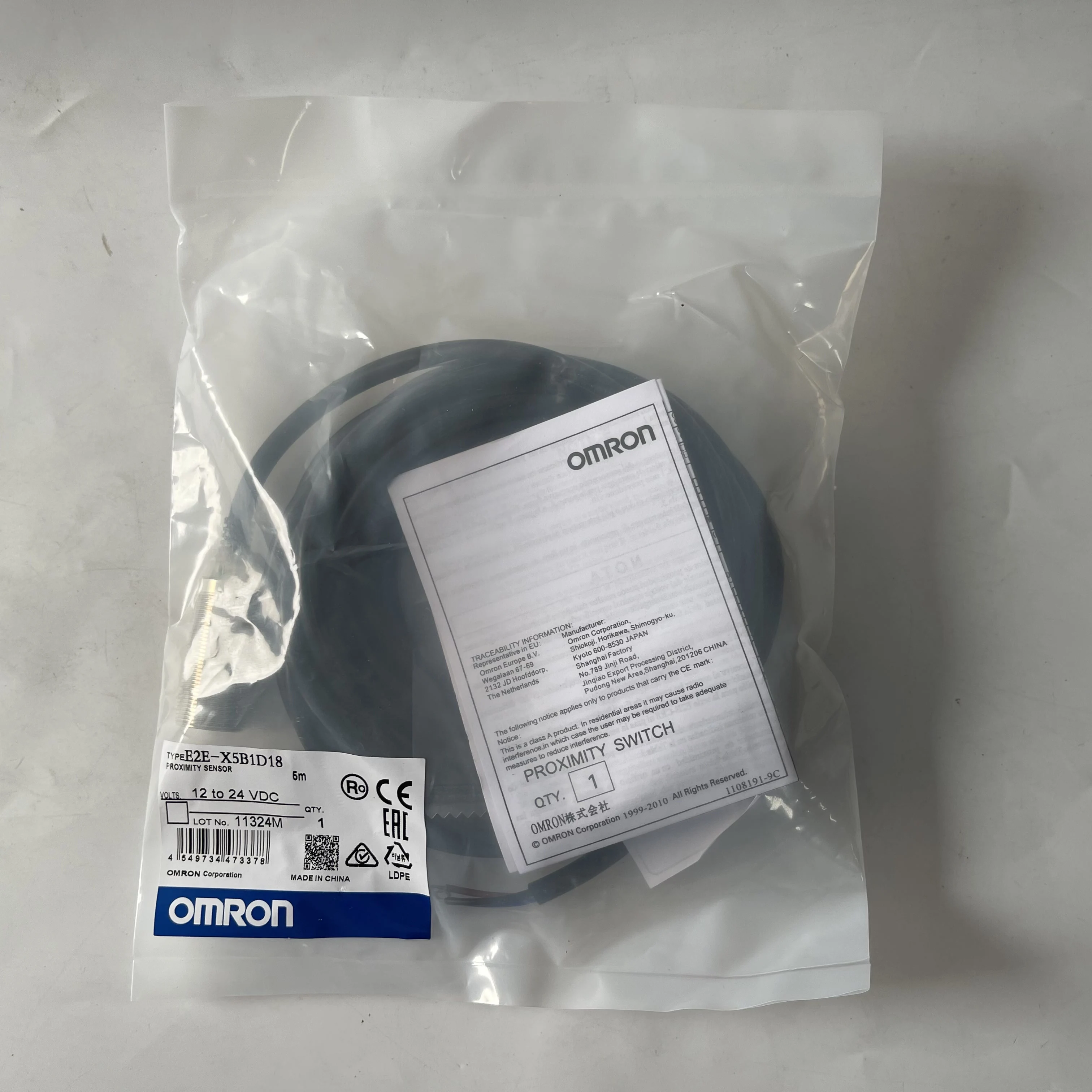 Omron Proximity Switch E2E-X5B1D18