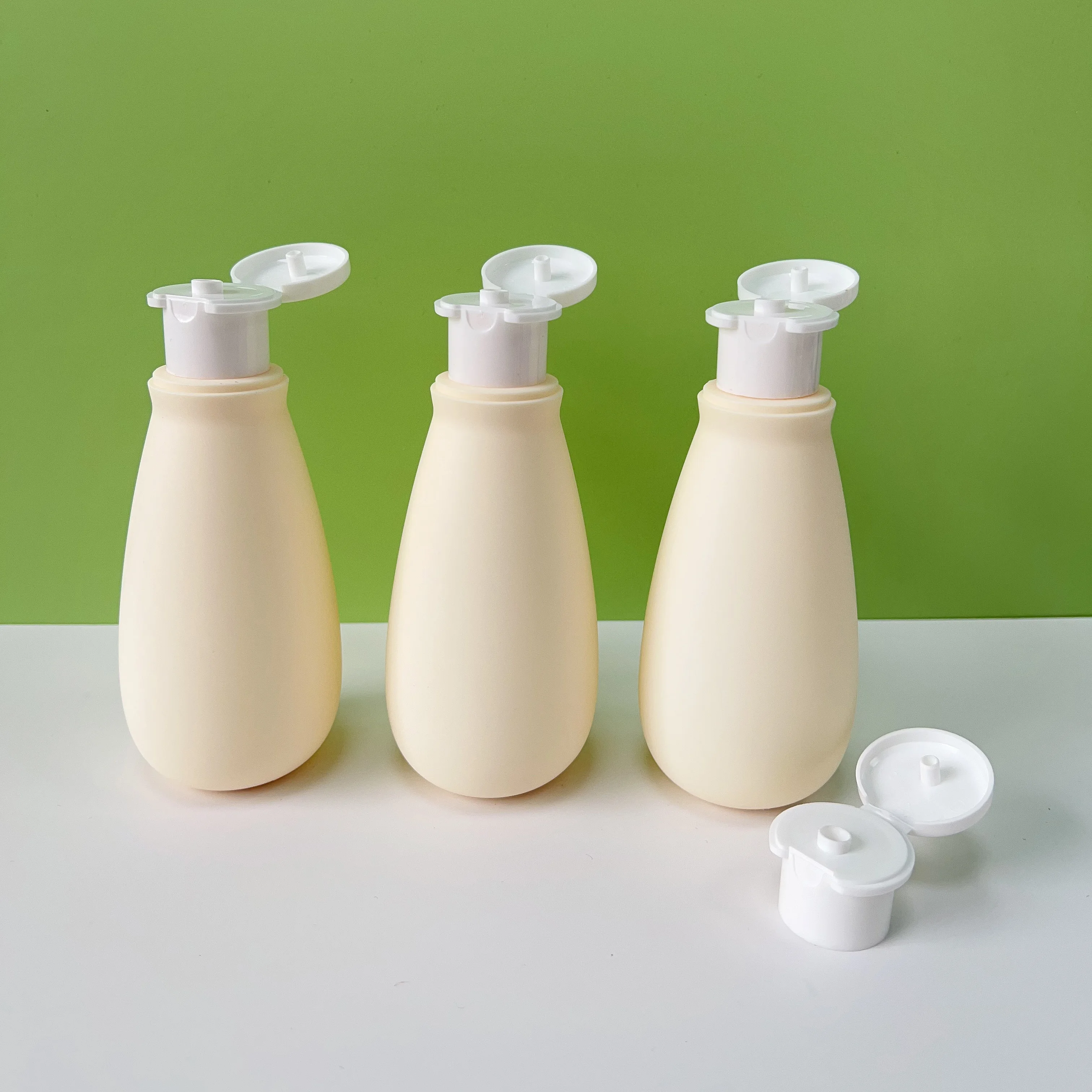 200ml Shower Gel HDPE Plastic Cosmetic Bottle Packaging Bottle Soft Touch