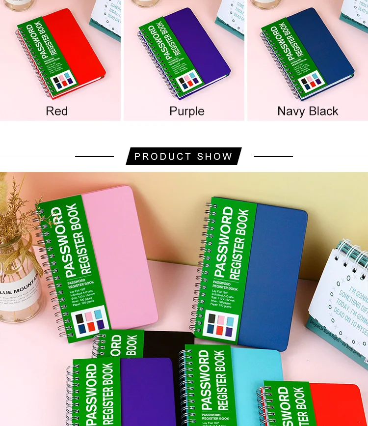 Customized Home Office Email Personal Password Address Book Notebook