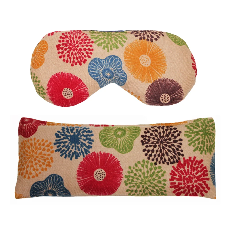 factory wholesale hot food pack microwave clay beads heat pack heat pad wrap weighted heated eye mask for pain relief