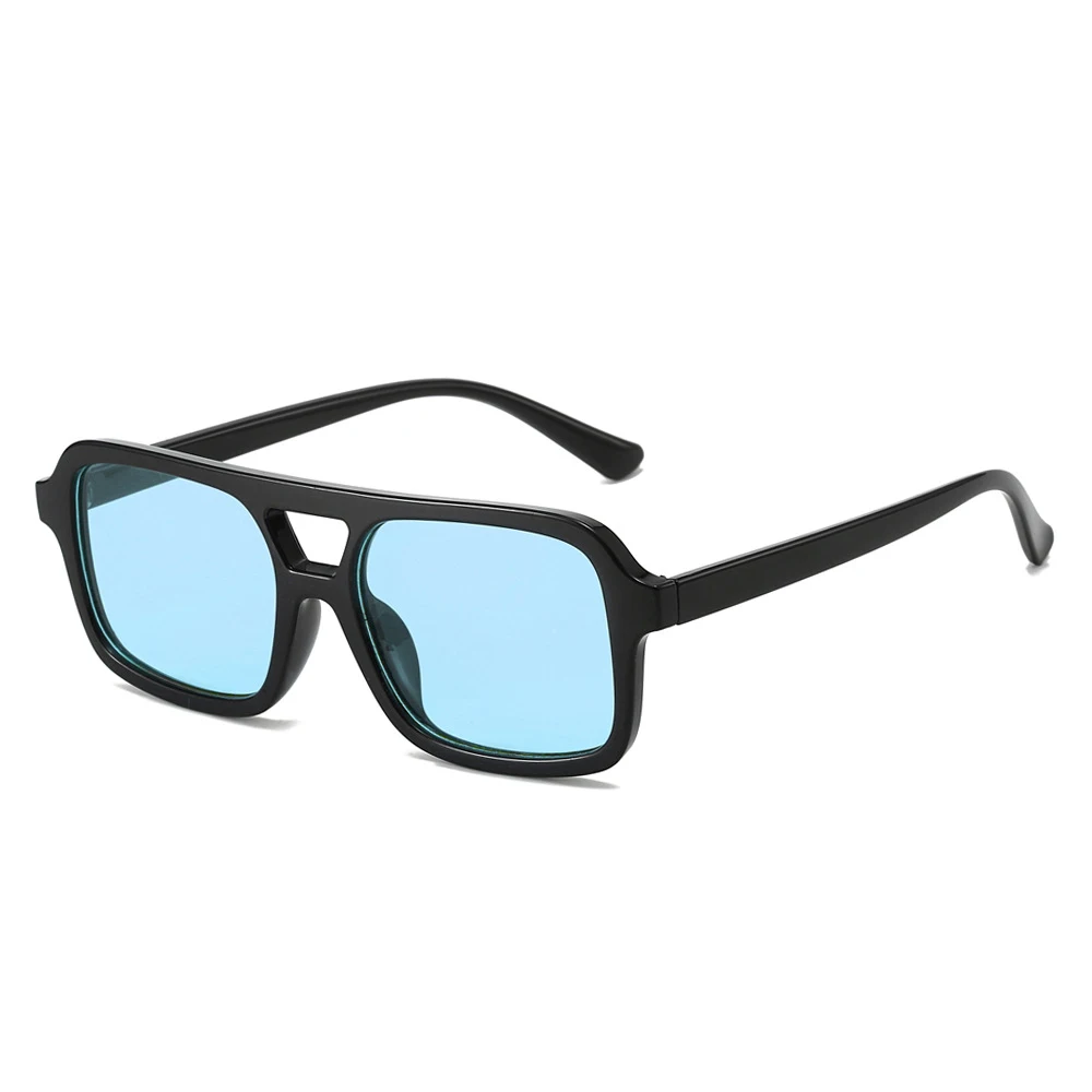 STY8636 Trendy Rectangle Aviation Sun Glasses Vintage 70s display picture 1