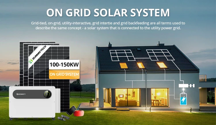 Sunway Solar On Grid Solar Power System 100kw Energy Kit Photovoltaic ...