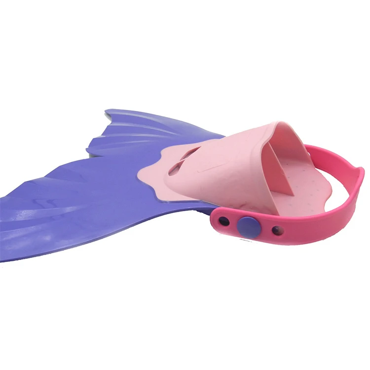 thumbnail image 2 of Mermaid Swim Fins For Kids - Pink Monofin Pool Flippers For Boys & Girls Swimming 2 of 13