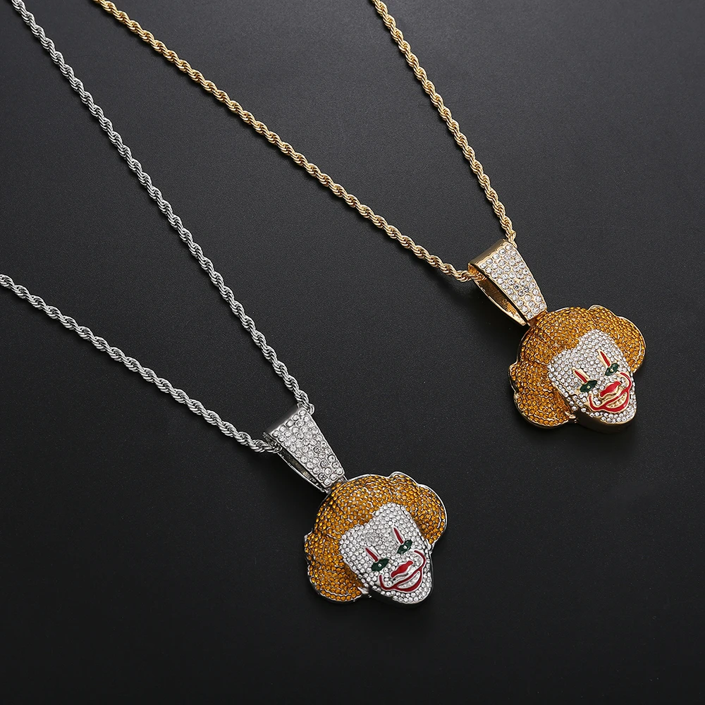 Full Iced Out Pennywise Cz Horror Clown 
