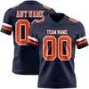 Navy Blue-orange and White