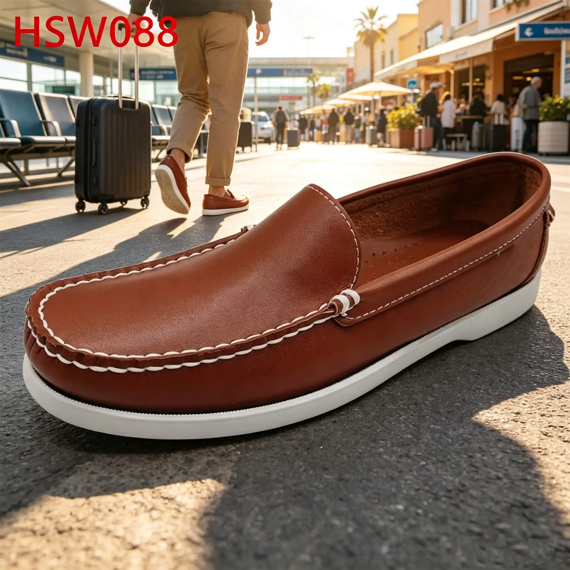 ZYF,Spain Market Popular Non-irritating Convenient Wear Boat Shoes Daily Leisure Hand Stitching Kids&adult Lazy Shoes HSW088