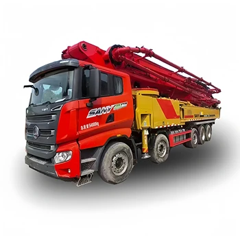 china concrete pump truck trade used engineering construction machinery sany 66m 2022 used concrete pumps truck