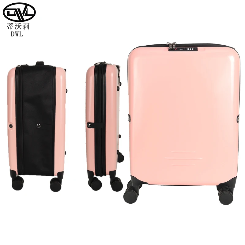 DWL Factory 2025 New Design Foldable Luggage Bag Modern UV Print Logo TSA Lock Mainly Made Fabric Aluminum PC for Factory
