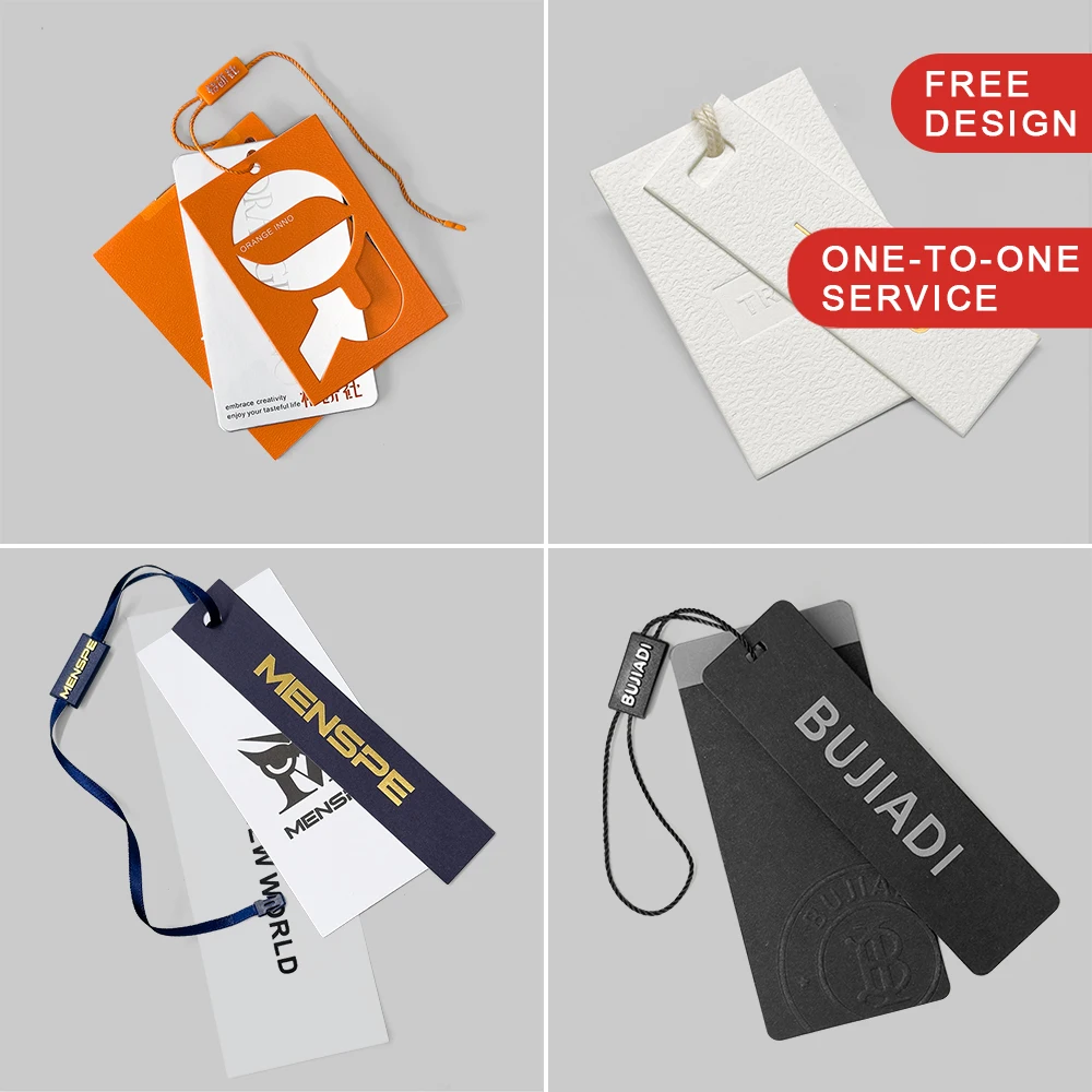 Tag Product Garment Tag Hang Tag Clothing Label Paper Customized Logo PVC Custom Logo Waterproof Carton Shoes & Clothing RFID