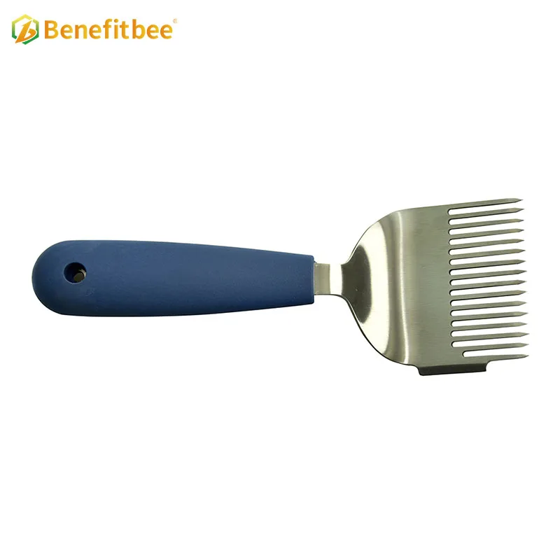 Beekeeping Tool Rubber Handle Uncapping Forks Honey Honeycomb Scraper