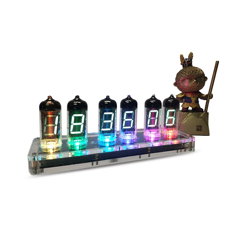 IV11 Fluorescent Tube Clock Glow Digital Tube Nixie Clock Fluorescent Tube Clock