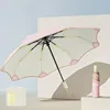 Rounded color glue 8-bone anti-rebound automatic umbrella