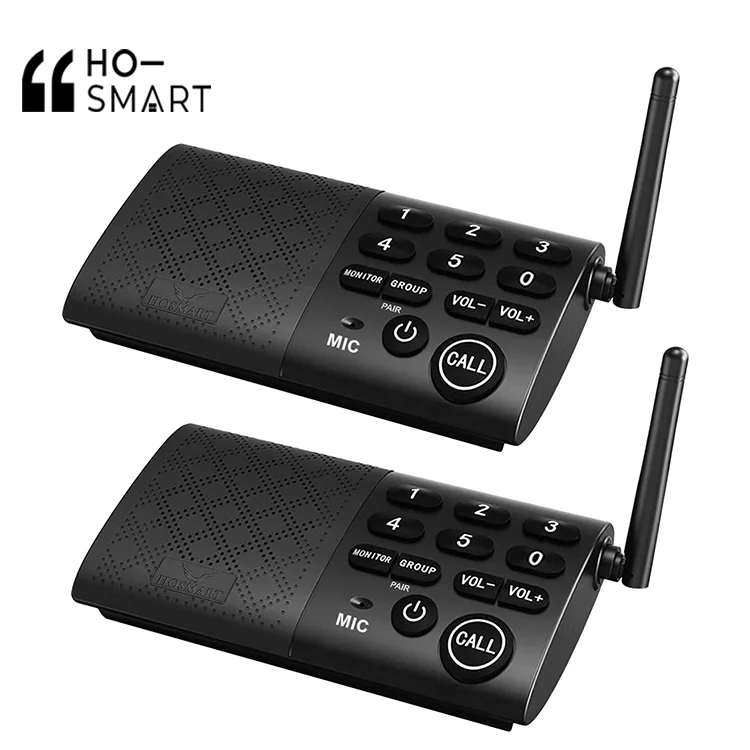 Hosmart Factory Price Two Way Full Duplex Intercom Wireless Audio Intercom System for Home Office