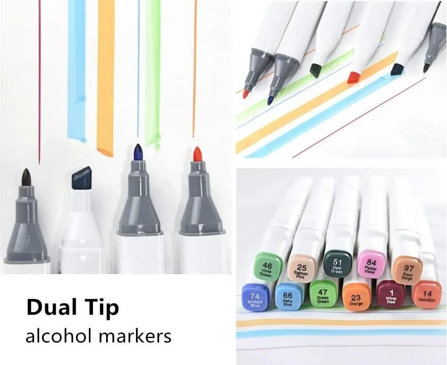  wyewye Alcohol Markers Set 80 Colors Marker Pens