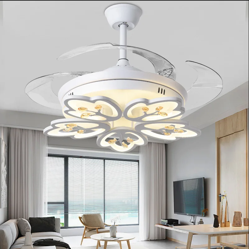 New style  indoor led ceiling fan with light decorative ceiling mounted fan light with remote led fan light