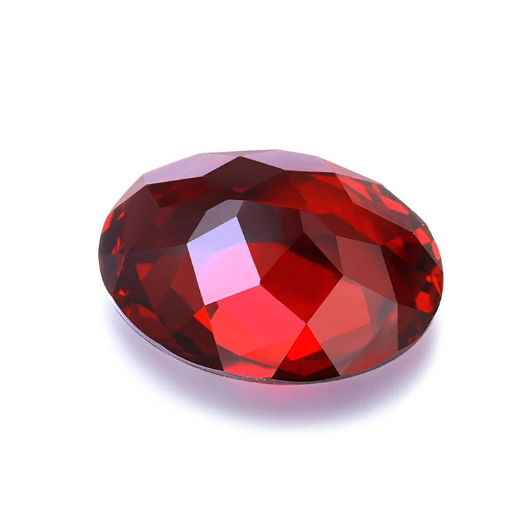 Zhanhaoジュエリーオーバルカットレッドコランダム9.0モース硬度