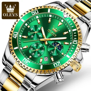 Olevs 2870 Oem Luxury Mens Watches Sports Chronograph Waterproof Analog ...