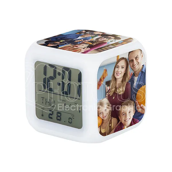 Sublimation LED Digital Alarm Clock Personalized Clock
