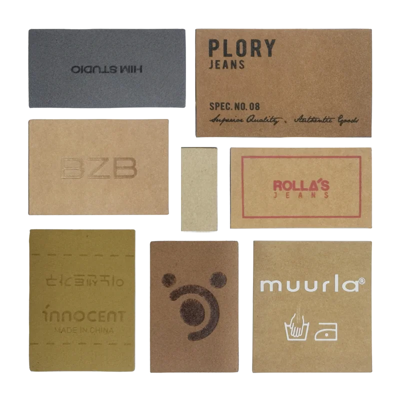 Customize Embossed Leather Patches Sew on Clothing Neck Shirt Logo Tag Jeans Self Adhesive Label Women Bags Handbags